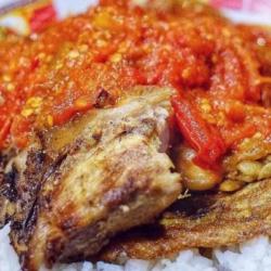 Nasi Ayam Penyet