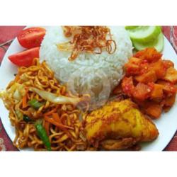 Nasi Rames Ayam Kecap Teh Anget