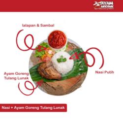 Nasi  Ayam Goreng Tulang Lunak