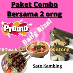 Combo Sate Kambing   Sop Kambing   Lontong