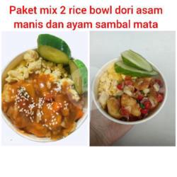 Paket Berdua Ayam Sambal Mata Dan Dori Asam Manis