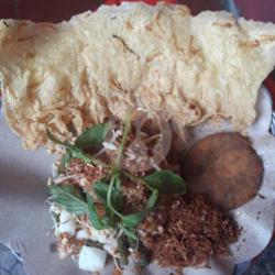 Nasi Pecel Daging Bulet