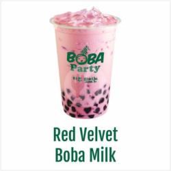 Red Velvet Boba Milk