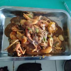 Mix5 Kepiting (1 Ekor) Cumi / Kerang 1 Porsi