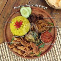 Nasi Kuning Kulit Crispy