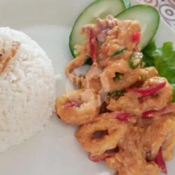 Salted Egg ( Udang,sotong,ayam ) Nasi