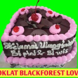 Kue Ultah Blackforest  Love Uk 20x20