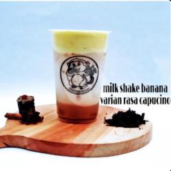 Milk Shake Banana Varian Rasa Cappucino Original