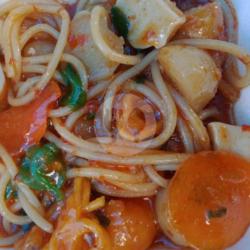 Spageti Krupuk Basreng