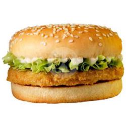 Chicken Patties Burger Keju Slice