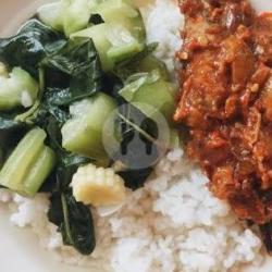 Nasi Bayam Sambal Panggang Mami