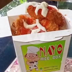 Nasi Ayam Mayo   Teh ( Es/ Panas)