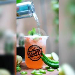 Green Chilli Strawberry Mojito