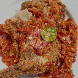 Ayam Goreng Chicken Crispy Sambal Geprek Merah Segar