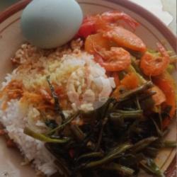 Nasi T Asin Udang Buncis Plus Kankung