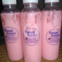 Minuman Jelly Susu Rasa Strawberry By.syauqi Drinks