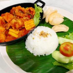 Nasi Seafood Saus Singapore