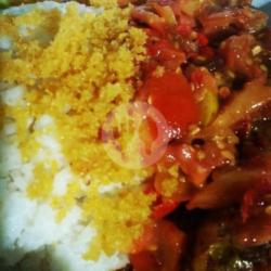 Nasi Ayam Sambel Mentah Terasi