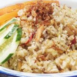 Nasi Goreng Ikan Asin Bakso