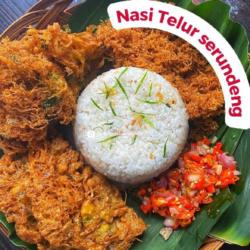 Nasi Telur Krispy Serundeng