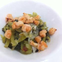 Udang Cah Sayur Asin