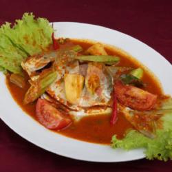 Ikan Bawal Mas Asam Pedas