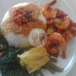 Nasi   Udang   Sayur   Tempe   Tahu