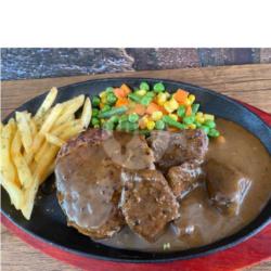 Mix Steak Blackpaper Sauce