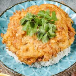 Nasi Telur Dadar Ayam Thai (khai Jiao Gai)