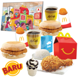 Family Weekend Breakfast Bertiga Happy Meal Ayam Mcd Dan Puzzle