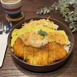 Rice Chicken Katsu Mentai