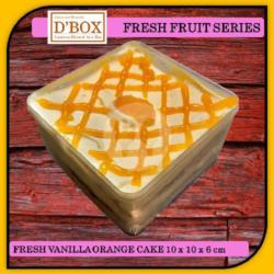 Dbox Fresh Vanilla Orange Cake 10x10 Cm