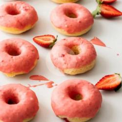 Donat Glaze Strawberry