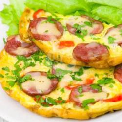1 Porsi Omlet Sosis
