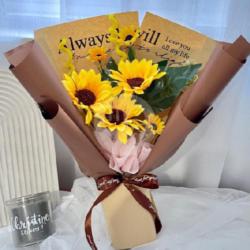 Sun Flower Buket Bunga Matahari Mewah