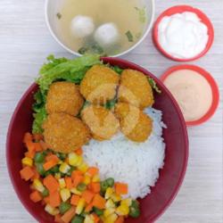 Nasi Ayam Tempura Vegan