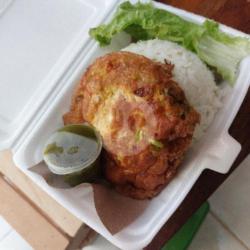 Nasi Telur Dadar Cabe Ijo (dipisah)