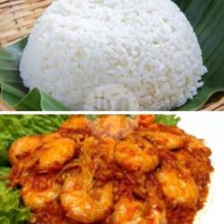 Paket Nasi   Udang Balado