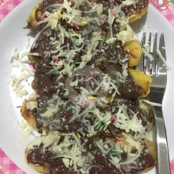 Pisang Bakar Coklat Lumer Keju Mises