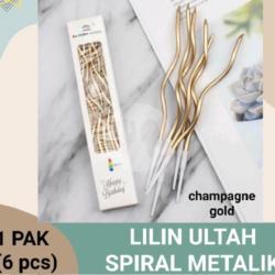 Lilin Spiral Metalik