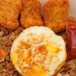 Nasi Goreng Naget Ples Telur Geprek