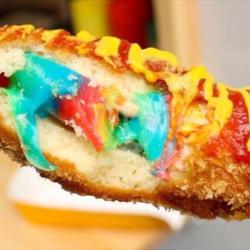 Korean Corndog Mozarella Rainbow