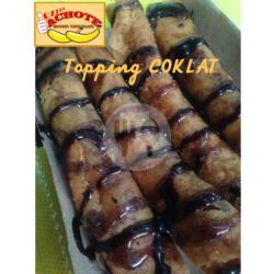 Piscok Banana Chocolate Topping Coklat