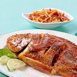 Ikan Kakap Putih Bakar   Sambal Mangga Muda 250 Gram