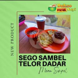 Sego Sambel Telor Dadar