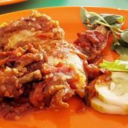 Nasi   Ayam Saos Padang