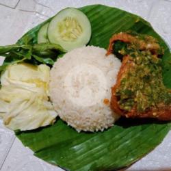 Nasi Sayap Tempe Penyet Ijo