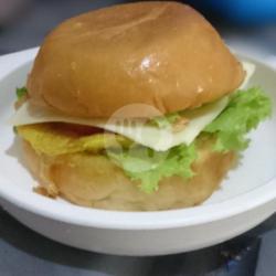 Burger Mini Telor   Keju   Sosis   Beef