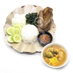 Paket Hemat Nasi Putih Dada Bebek   Sayur Asem