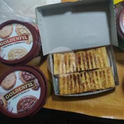 Roti Bakar Meises Dan Tiramisu Crunchy   Susu